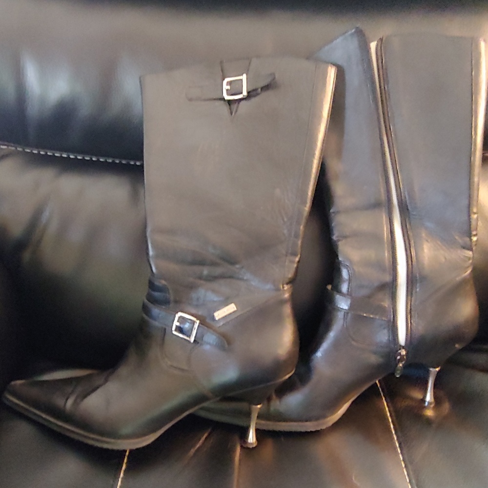 Sexy Harley Davidson silver tip boots